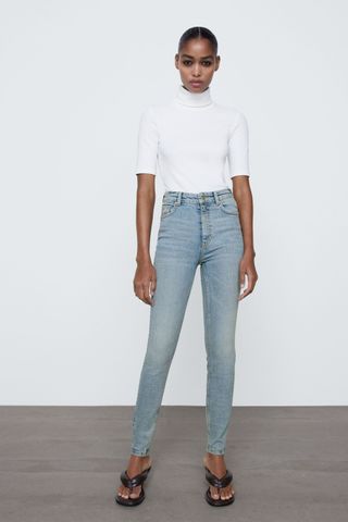 Zara + Vintage High-Rise Skinny Jeans