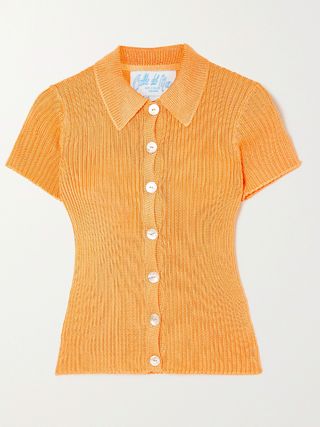 Calle del Mar + Ribbed-Knit Shirt
