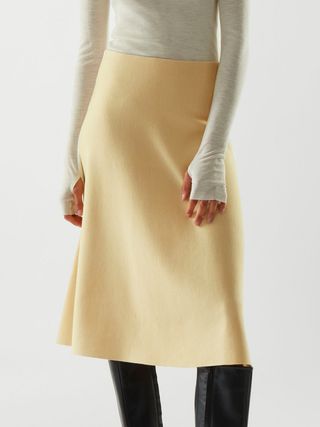 COS + Colour-Block Merino Skirt