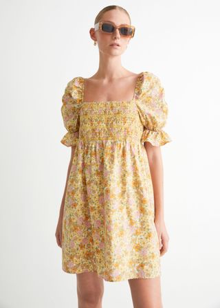 
Other Stories + Printed Puff Sleeve Mini Dress