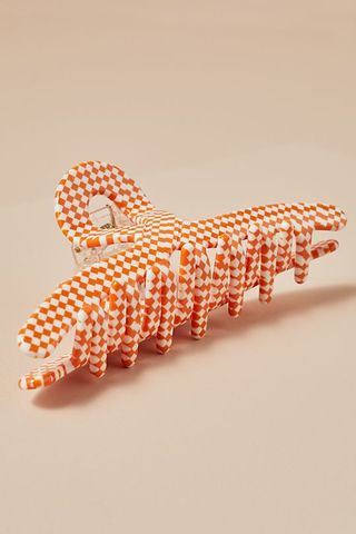 Anthropologie + Checked Claw Clip