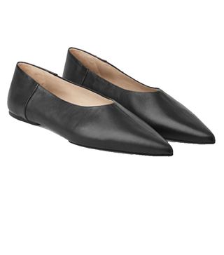 COS + Pointed Leather Ballet Flats