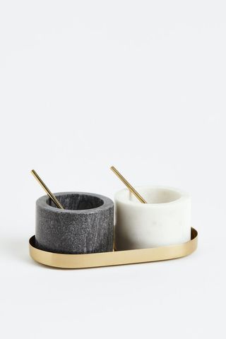 H&M + Marble Salt and Pepper Bowls