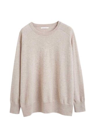 Chinti & Parker + Oatmeal Cashmere Slouchy Sweater