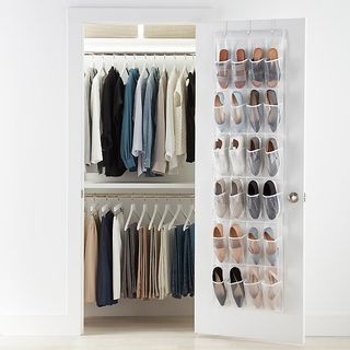 The Container Store + 24-Pocket Peva Over the Door Shoe Bag