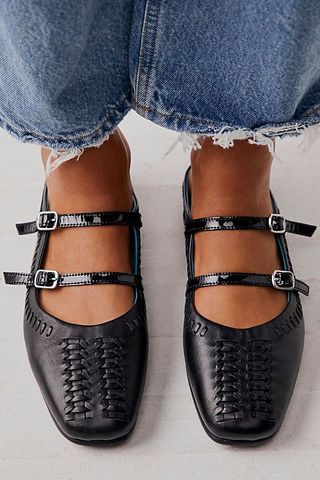 Free People + Diana Double Strap Flats