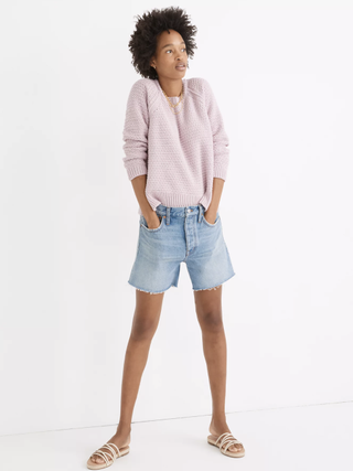 Madewell + Relaxed Mid-Length Denim Shorts