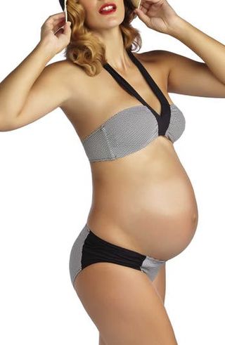 Pez D'Or + Maternity Two Piece Halter Bikini Swimsuit