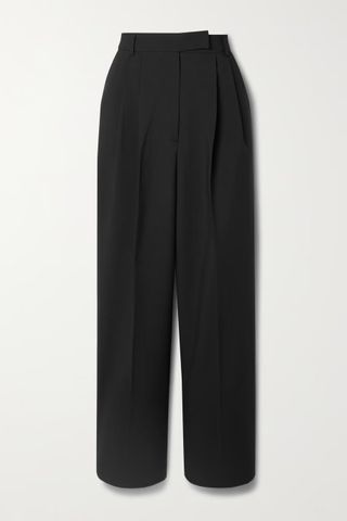 Frankie Shop + Bea Pleated Crepe Trousers