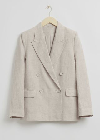 & Other Stories + Relaxed-Fit Double-Breasted Tailored Blazer