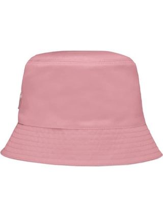 Prada + Logo-Plaque Bucket Hat
