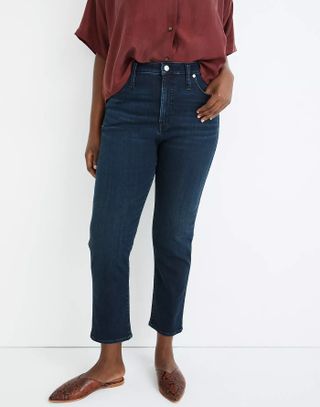 Madewell + Stovepipe Jeans in Macintosh Wash: Tencel Denim Edition
