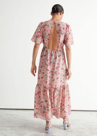 & Other Stories + Printed Puff Sleeve Maxi Dress