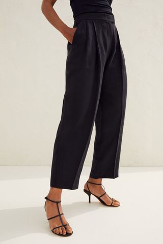H&M + Wide Linen Trousers