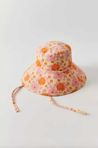 Urban Outfitters + Uo Printed Wide Brim Bucket Hat