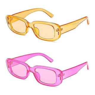 Tskestvy + Retro Rectangle Sunglasses