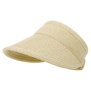 Livingston + Wide Brim Roll-Up Foldable Straw Sun Hat