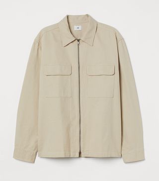 H&M + Zip-Front Shirt Jacket