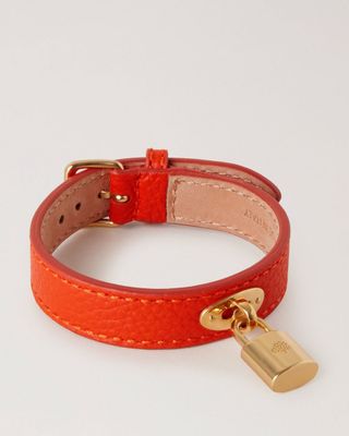 Mulberry + Padlock Leather Bracelet