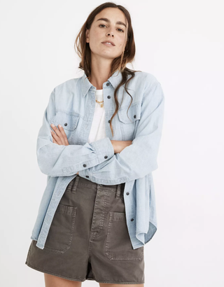 Madewell + Chambray Button-Up Workshirt