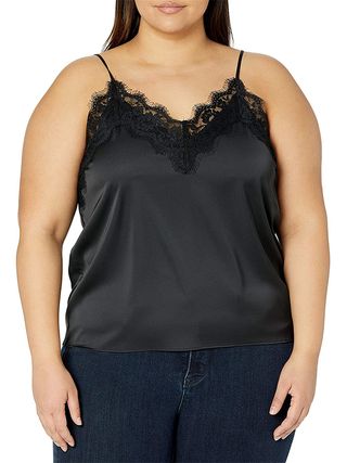 The Drop + Natalie V-Neck Lace Trimmed Camisole Tank Top