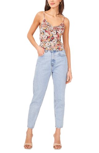 1.State + Floral Pintuck Camisole