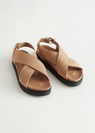 & Other Stories + Criss Cross Leather Sandals