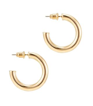 Pavoi + Gold Colored Chunky Hoops