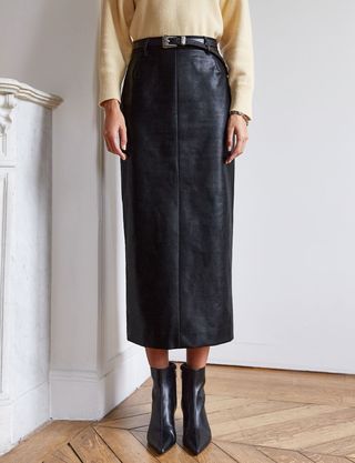 Pixie Market + Yve Maxi Leather Skirt