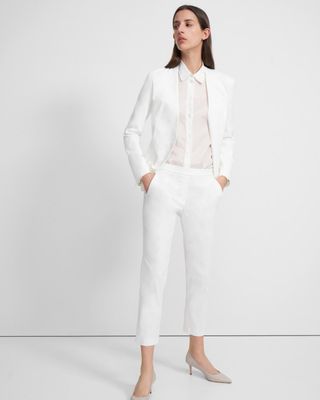 Theory + Treeca Pull-On Pant in Good Linen