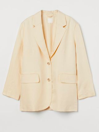 H&M + Oversized Linen-Blend Jacket