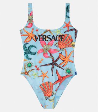 Versace + Trésor de la Mer Print Swimsuit