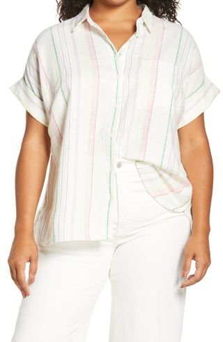 Madewell + Daily Linen Blend Shirt