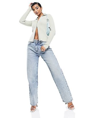 Asyou + '90s Dad Jean in Washed Light Blue
