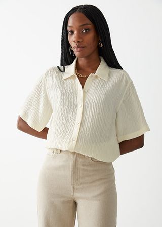 & Other Stories + Textured Silk Shirt