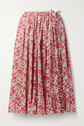Horror Vacui + Fiona Ruffled Floral Skirt