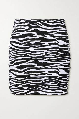 The Attico + Zebra Print Skirt