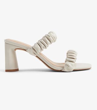Express + Ruched Double Band Heeled Sandals