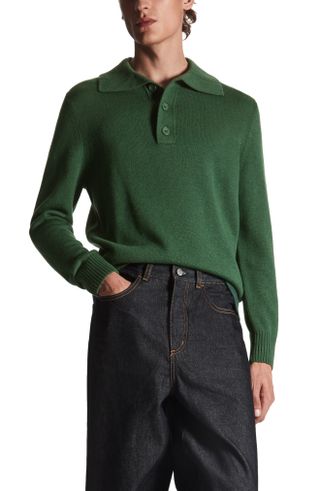 COS + Wool & Cashmere Polo Sweater