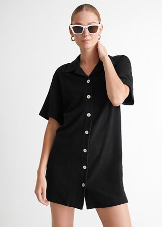 & Other Stories + Oversized Mini Shirt Dress