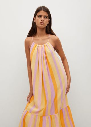Mango + Ruffle Printed Dress