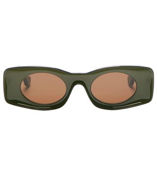 Loewe x Paula's Ibiza + Rectangle Oval Acetate Sunglasses
