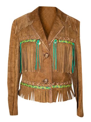 Vintage + Fringed Suede Jacket