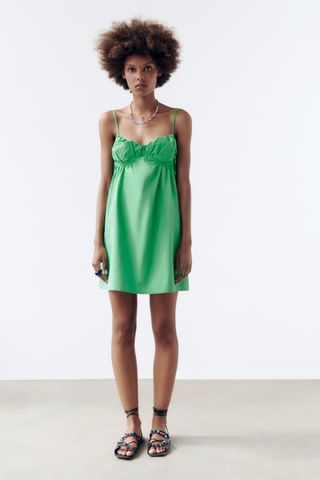 Zara + Ruched Mini Dress