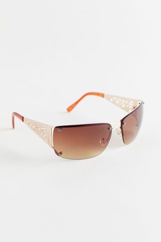 Urban Outfitters + Hilary Metal Shield Sunglasses
