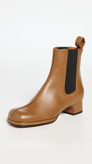 Manu Atelier + Squared Toe Chelsea Boots