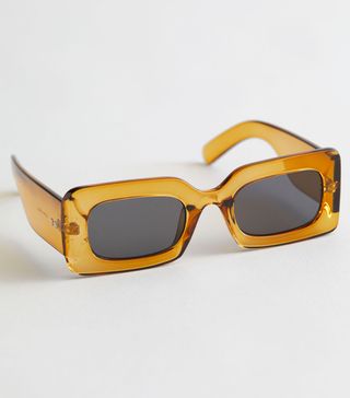 & Other Stories + Squared Frame Sunglasses