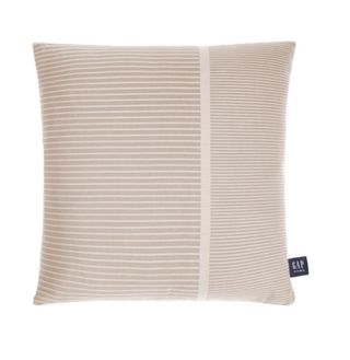 Gap Home + Asymmetrical Stripe Decorative Square Throw Pillow Khaki 20