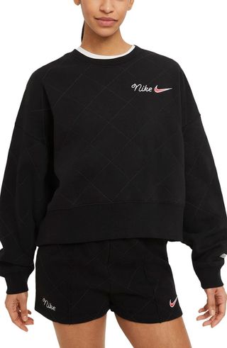 Nike + Sportswear Quilted Fleece Sweatshirt