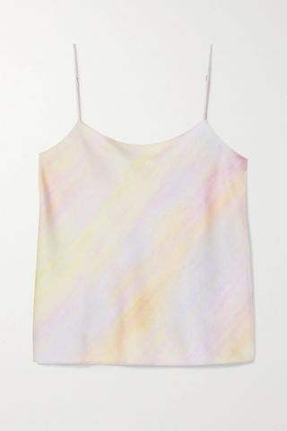Vince + Printed Satin Camisole